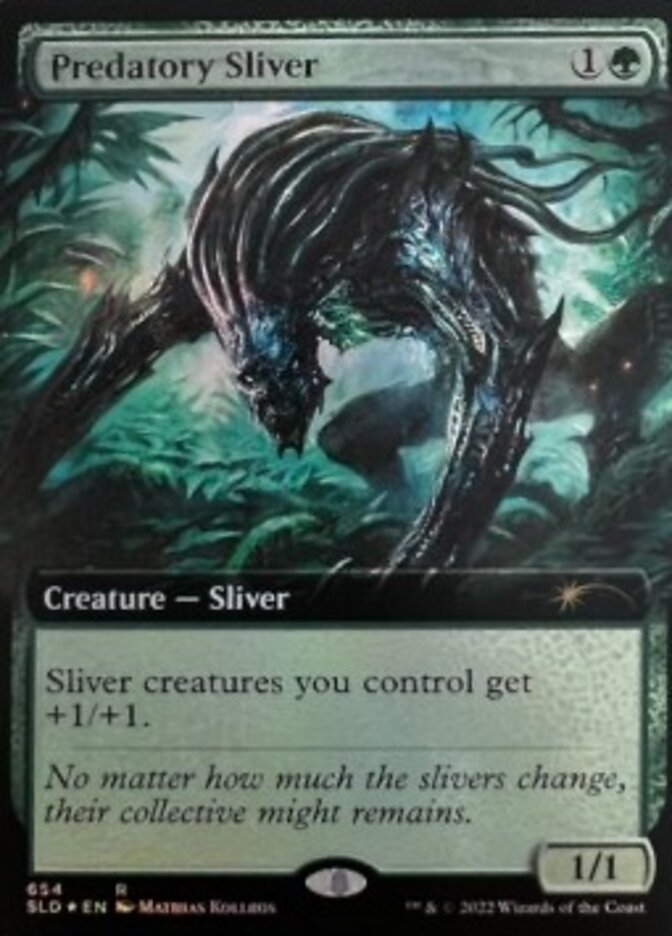 Predatory Sliver (Extended Art) [Secret Lair Drop Promos] | Good Games Morley