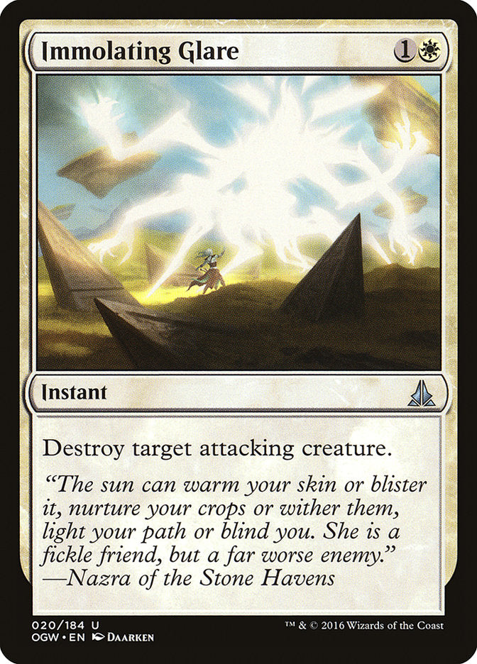 Immolating Glare 20/184 (Oath of the Gatewatch)  | Good Games Morley