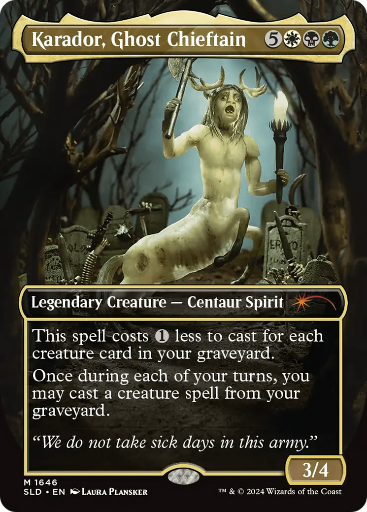 Karador, Ghost Chieftain (Rainbow Foil) [Secret Lair Drop Series] | Good Games Morley