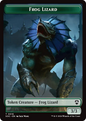 Food // Frog Lizard Double-Sided Token [Secrets of Strixhaven Commander Tokens] | Good Games Morley