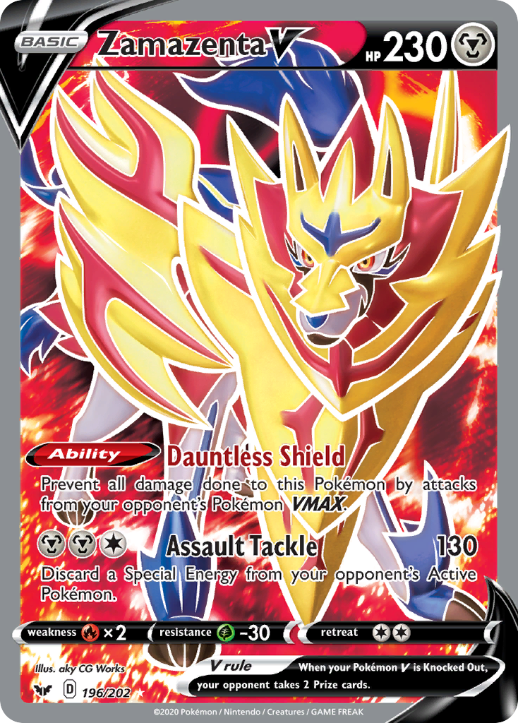 Zamazenta V (196/202) [Sword & Shield: Base Set] | Good Games Morley