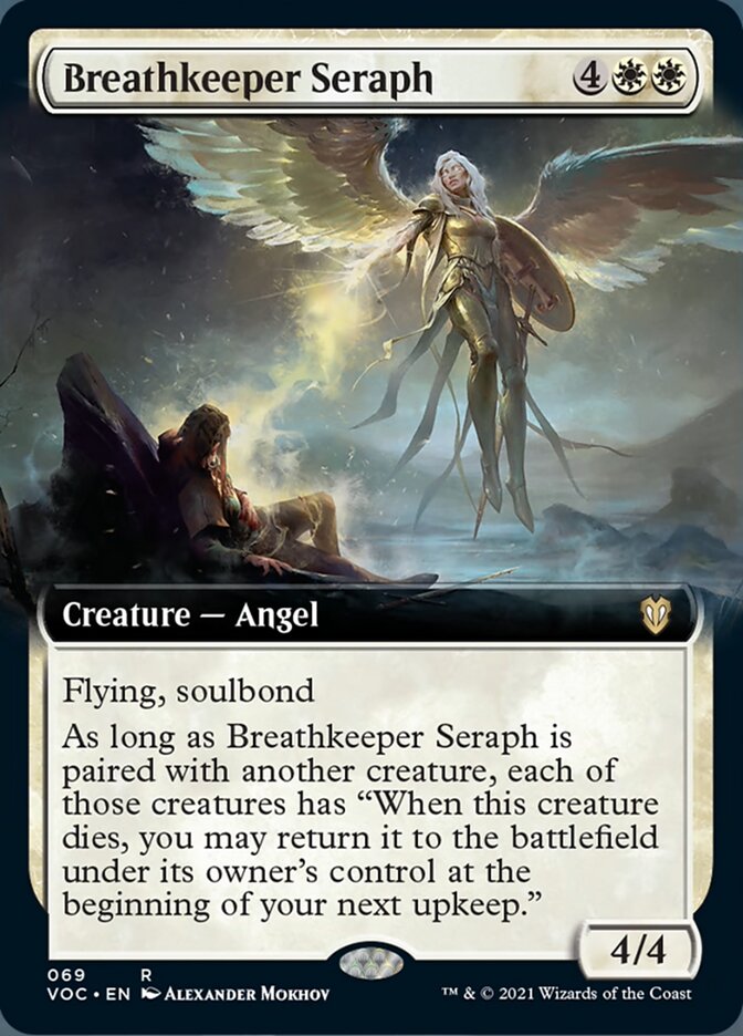 Breathkeeper Seraph (Extended Art) [Innistrad: Crimson Vow Commander] | Good Games Morley