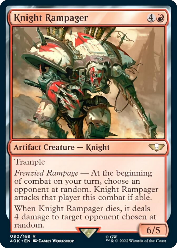 Knight Rampager (Surge Foil) [Warhammer 40,000] | Good Games Morley