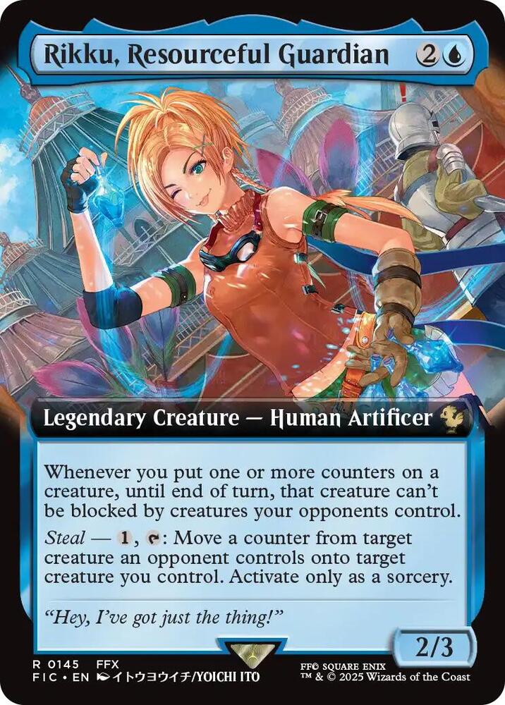 Rikku, Resourceful Guardian 145 (Commander: FINAL FANTASY)  - Extended Art Foil | Good Games Morley