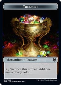 Treasure // Kaya, the Inexorable Emblem Double-Sided Token [Kaldheim Tokens] | Good Games Morley