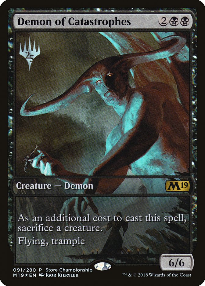 Demon of Catastrophes (Store Championship) (Full Art) [Core Set 2019 Promos] | Good Games Morley