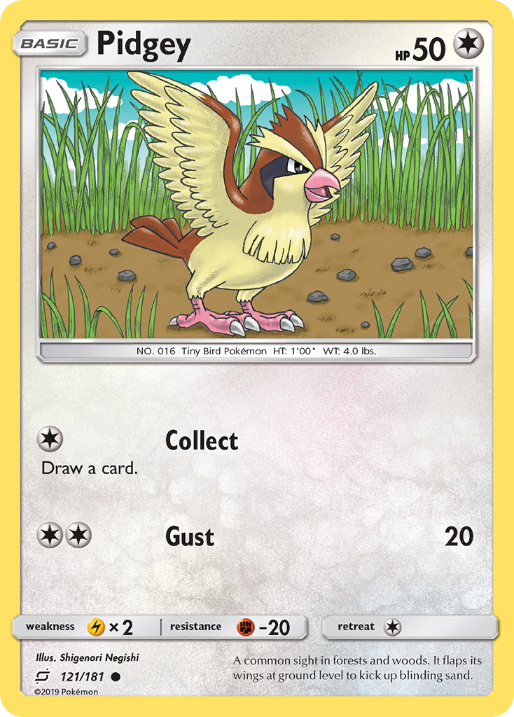 Pidgey (121/181) [Sun & Moon: Team Up] | Good Games Morley