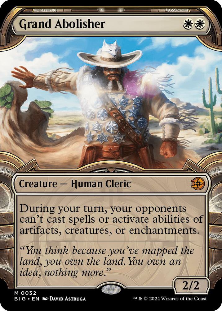 Grand Abolisher 32 (Outlaws of Thunder Junction: The Big Score)  - Showcase Foil | Good Games Morley