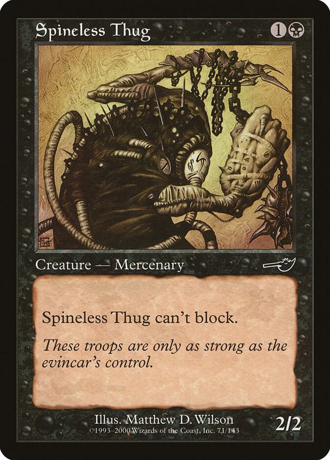 Spineless Thug 71/143 (Nemesis)  - Foil | Good Games Morley