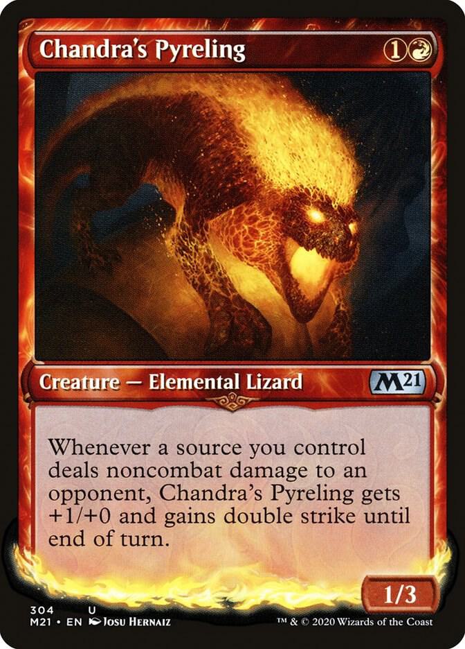 Chandra's Pyreling 304 (Core Set 2021)  - Showcase Foil | Good Games Morley