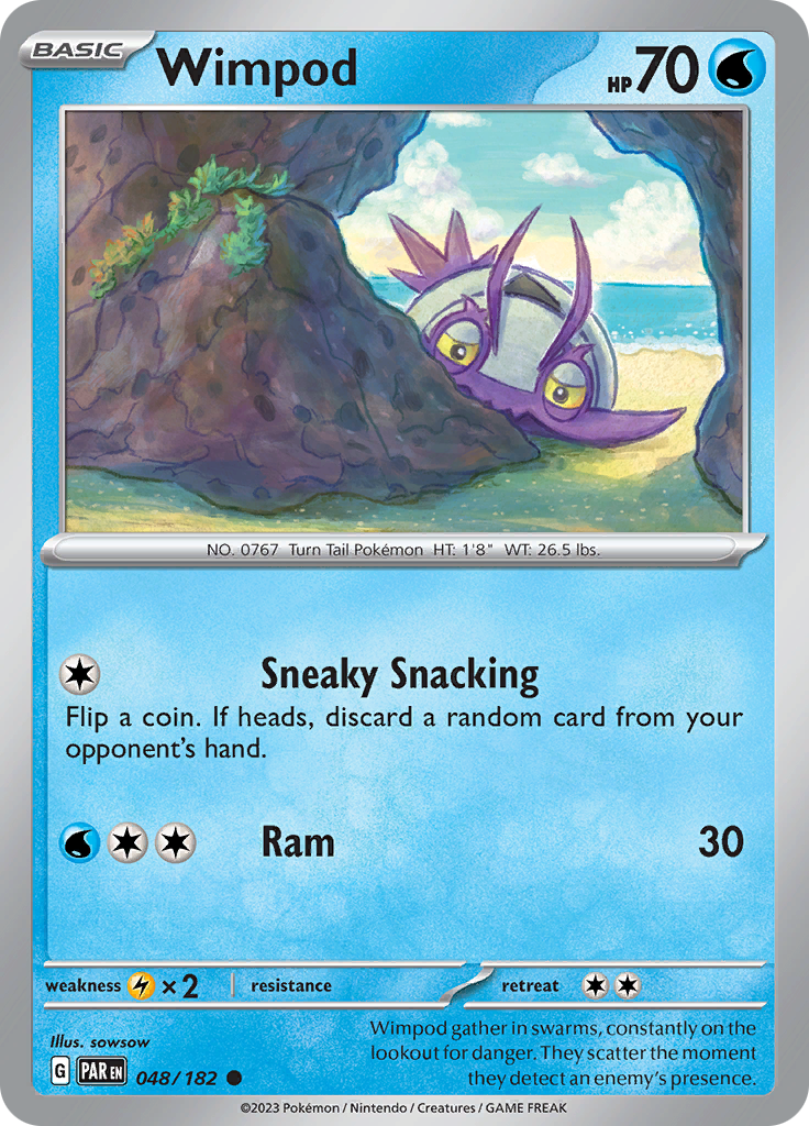 Wimpod (048/182) [Scarlet & Violet: Paradox Rift] | Good Games Morley