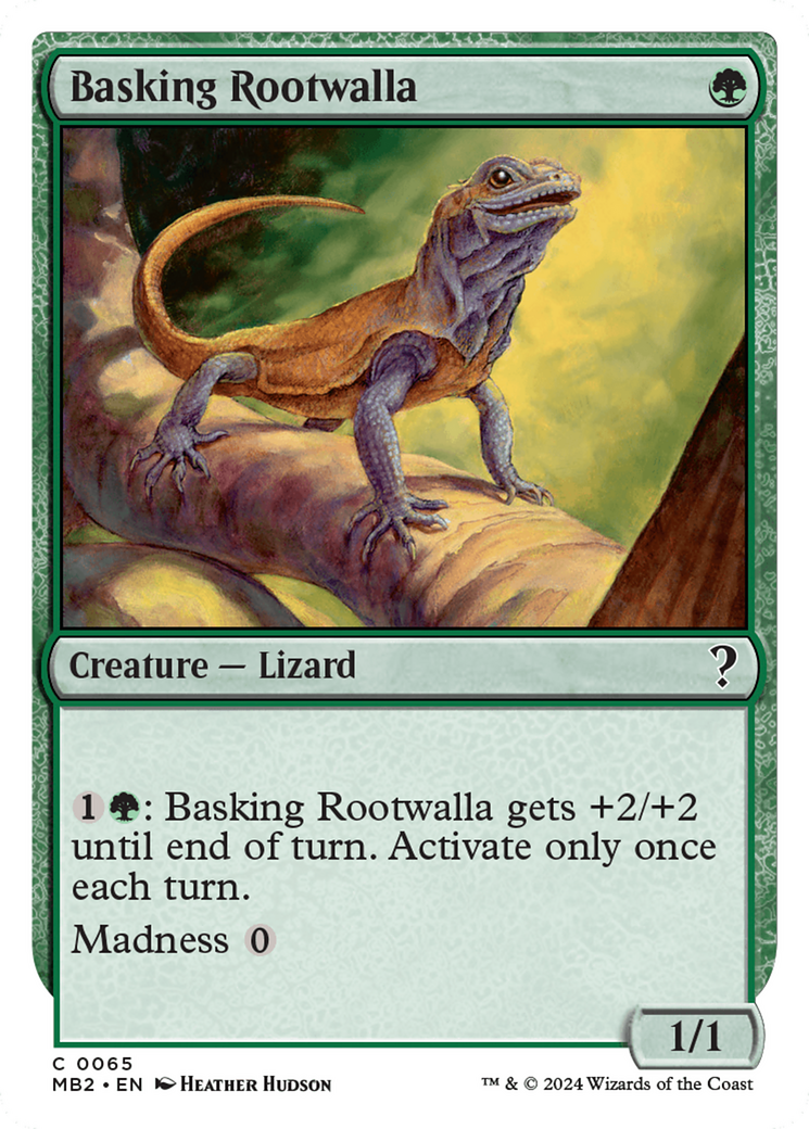 Basking Rootwalla (White Border) [Mystery Booster 2] | Good Games Morley