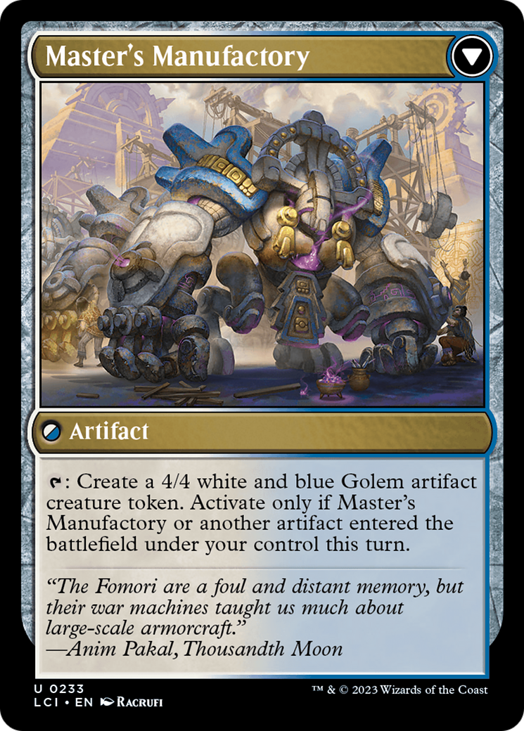 Master's Guide-Mural // Master's Manufactory [The Lost Caverns of Ixalan] | Good Games Morley