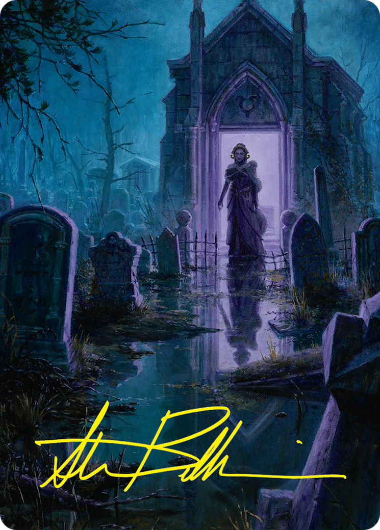 Swamp Art Card (23/54) (Gold-Stamped Signature) [Foundations Art Series] | Good Games Morley