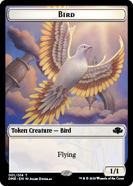 Bird Token [Dominaria Remastered Tokens] | Good Games Morley