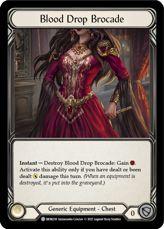 Blood Drop Brocade [MON238] (Monarch)  1st Edition Normal | Good Games Morley