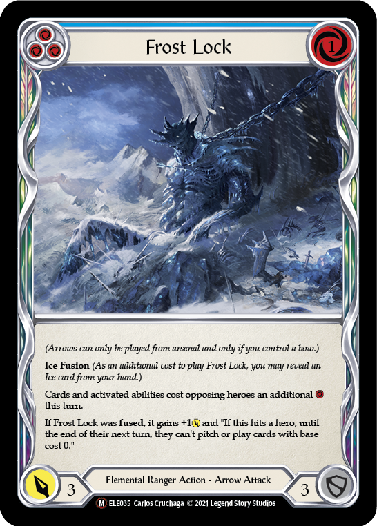 Frost Lock [U-ELE035] (Tales of Aria Unlimited)  Unlimited Rainbow Foil | Good Games Morley