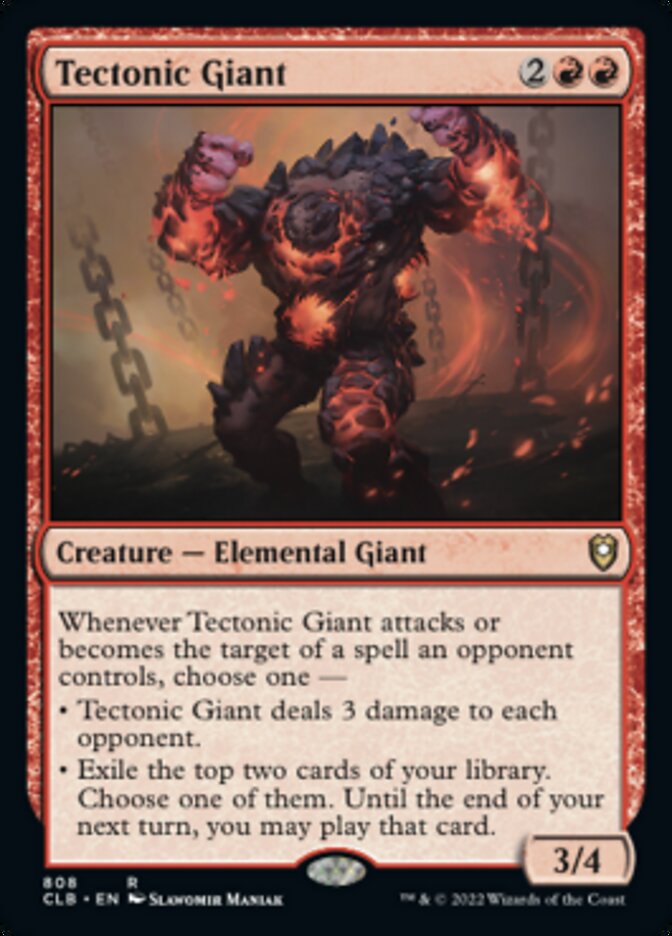 Tectonic Giant [Commander Legends: Battle for Baldur's Gate] | Good Games Morley