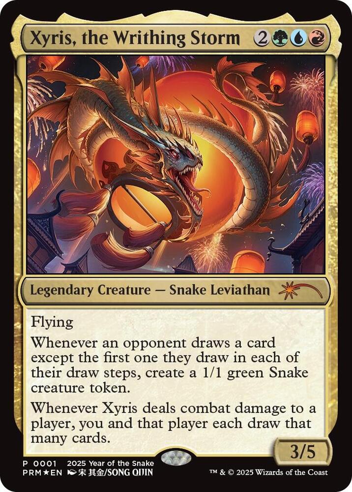 Xyris the Writhing Storm Year of the Snake 2025 1/5 (Standard Showdown Promos)  - Foil | Good Games Morley