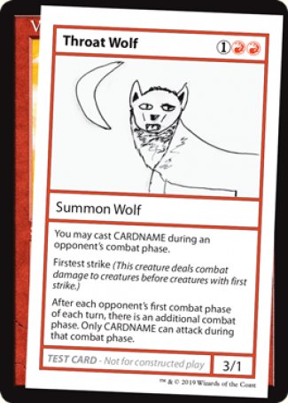 Throat Wolf (2021 Edition) [Mystery Booster Playtest Cards] | Good Games Morley