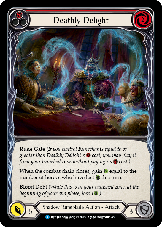 Deathly Delight (Red) [DTD143] (Dusk Till Dawn)  Rainbow Foil | Good Games Morley