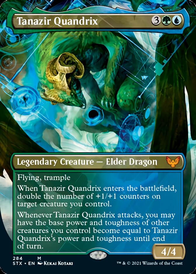 Tanazir Quandrix (Borderless Alternate Art) [Strixhaven: School of Mages] | Good Games Morley