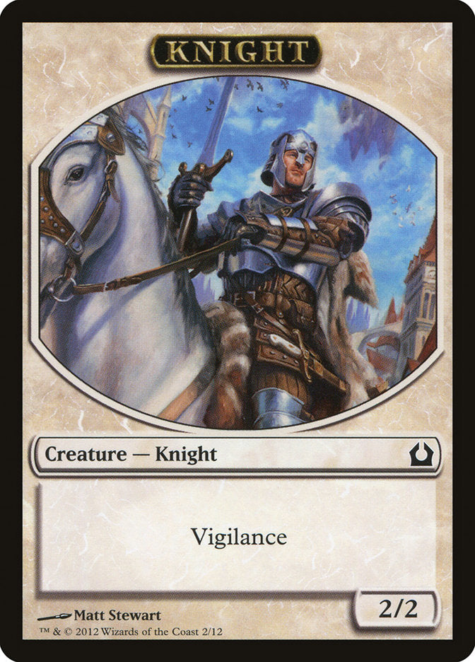 Knight Token [Return to Ravnica Tokens] | Good Games Morley
