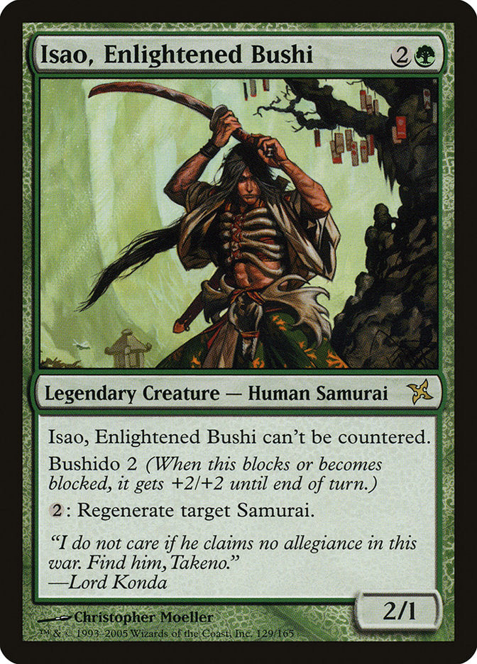 Isao, Enlightened Bushi 129/165 (Betrayers of Kamigawa)  | Good Games Morley