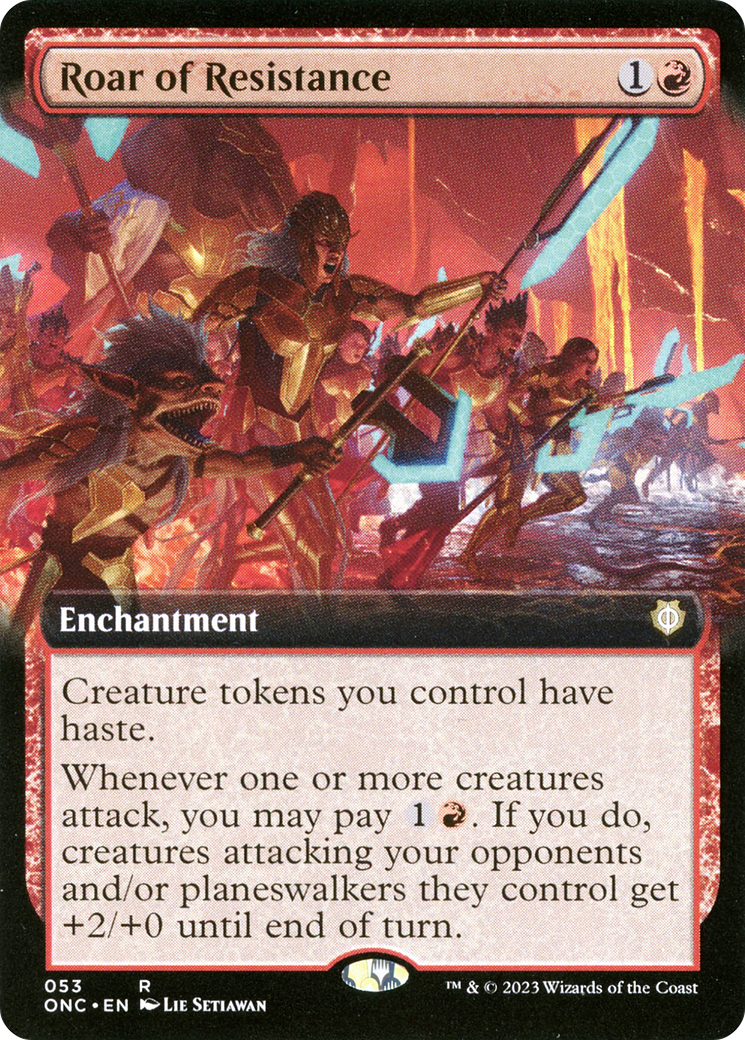 Roar of Resistance (Extended Art) [Phyrexia: All Will Be One Commander] | Good Games Morley