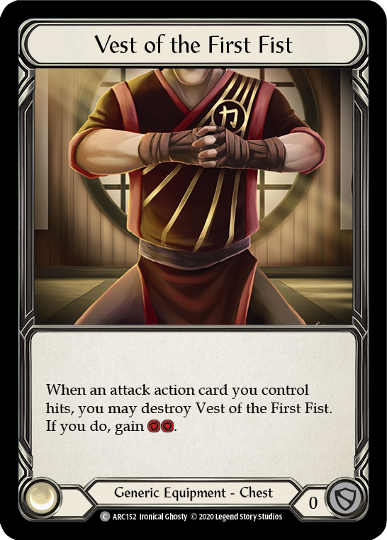 Vest of the First Fist [U-ARC152] (Arcane Rising Unlimited)  Unlimited Rainbow Foil | Good Games Morley