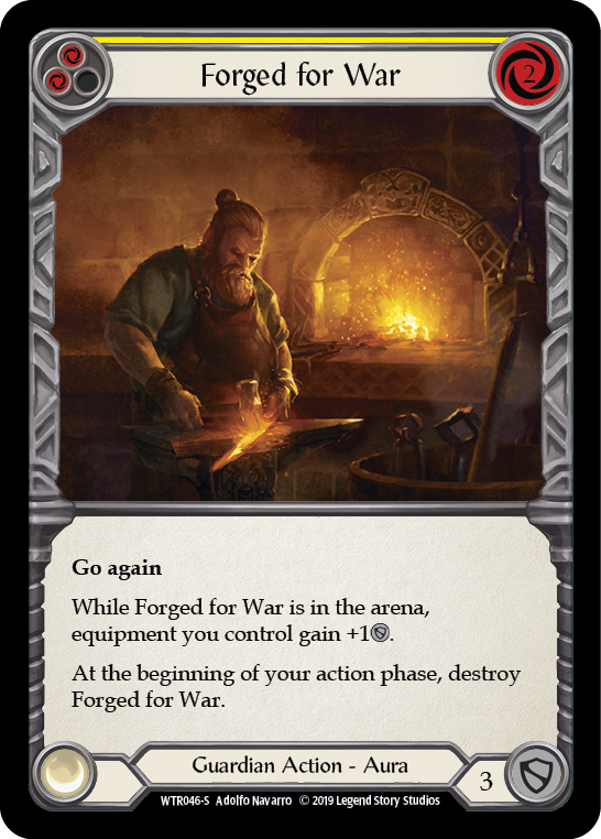 Forged for War [WTR046-S] (Welcome to Rathe)  Alpha Print Normal | Good Games Morley