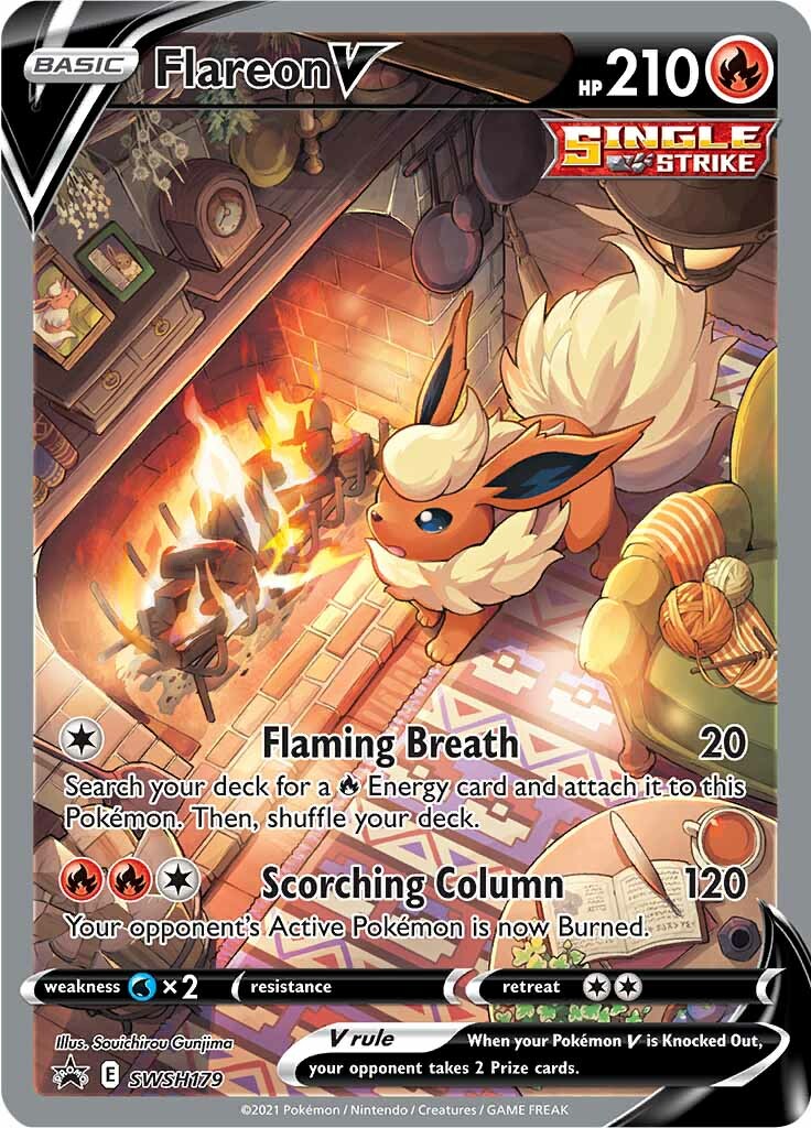 Flareon V (SWSH179) [Sword & Shield: Black Star Promos] | Good Games Morley