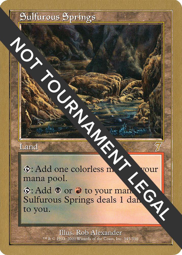 Sulfurous Springs 2001 Jan Tomcani 7ED jt345/138 (World Championship Decks)  | Good Games Morley