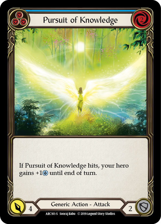 Pursuit of Knowledge [ARC161-S] (Arcane Rising)  1st Edition Rainbow Foil | Good Games Morley