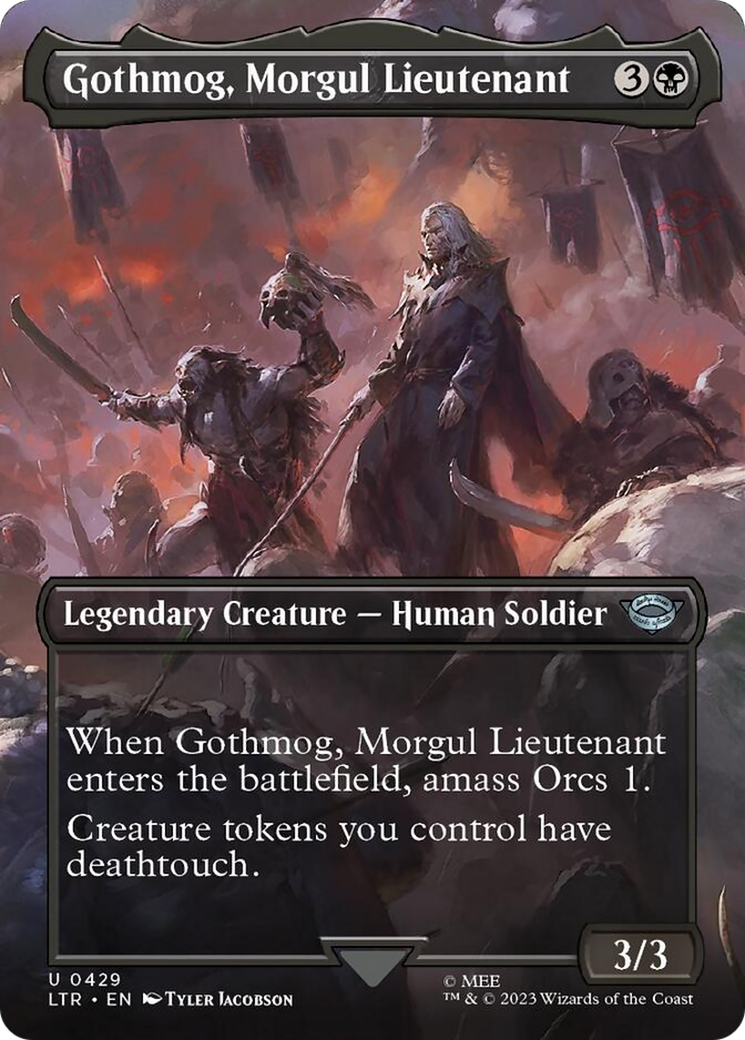 Gothmog, Morgul Lieutenant (Borderless Alternate Art) [The Lord of the Rings: Tales of Middle-Earth] | Good Games Morley