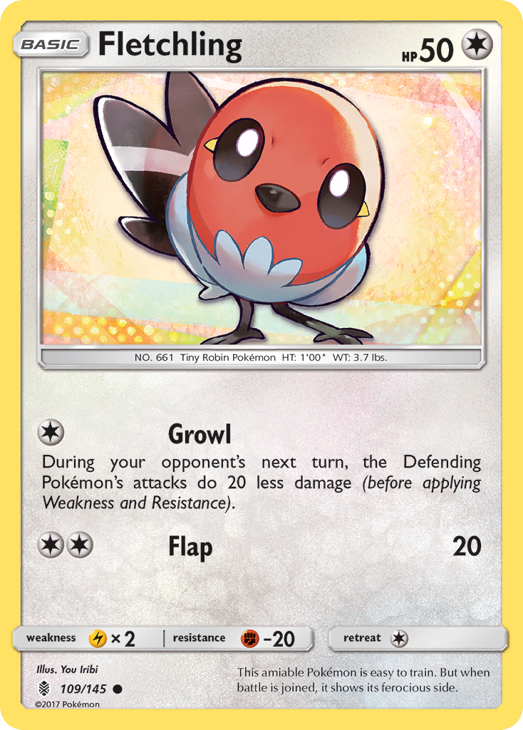 Fletchling (109/145) [Sun & Moon: Guardians Rising] | Good Games Morley