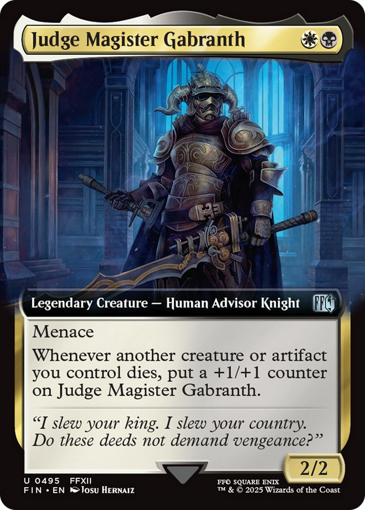 Judge Magister Gabranth (Extended Art) [FINAL FANTASY] | Good Games Morley
