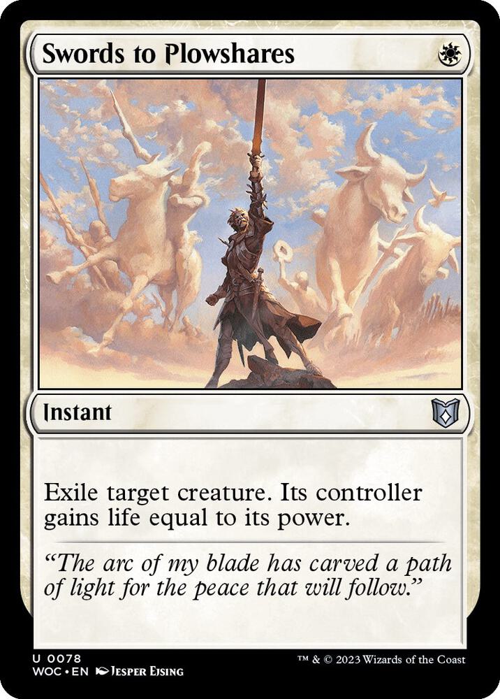 Swords to Plowshares 78/173 (Commander: Wilds of Eldraine)  | Good Games Morley