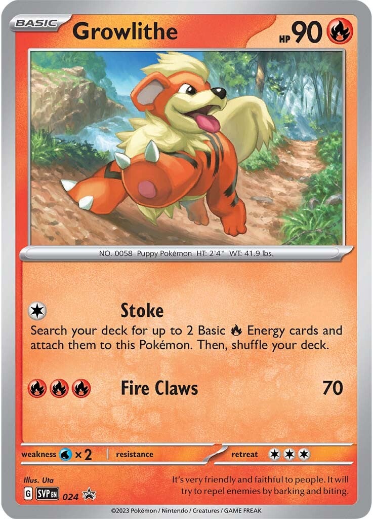 Growlithe (024) [Scarlet & Violet: Black Star Promos] | Good Games Morley