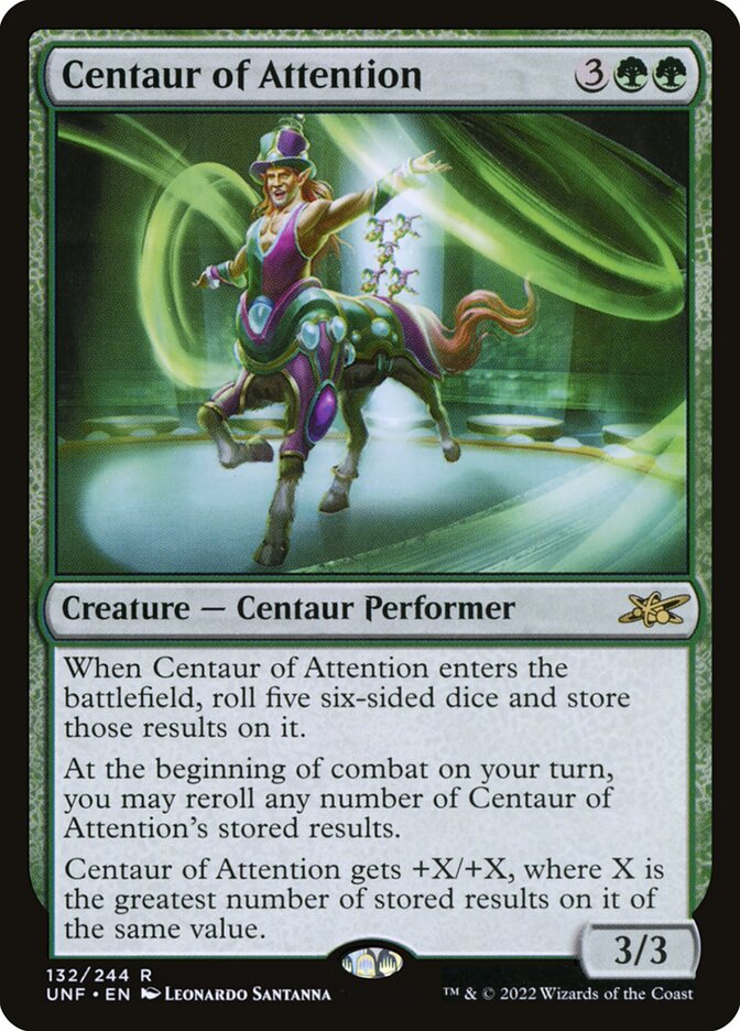 Centaur of Attention 132/244 (Unfinity)  - Foil | Good Games Morley