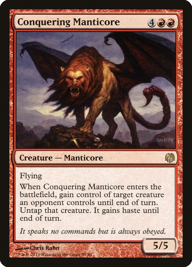 Conquering Manticore 55/81 (Duel Decks: Heroes vs. Monsters)  | Good Games Morley