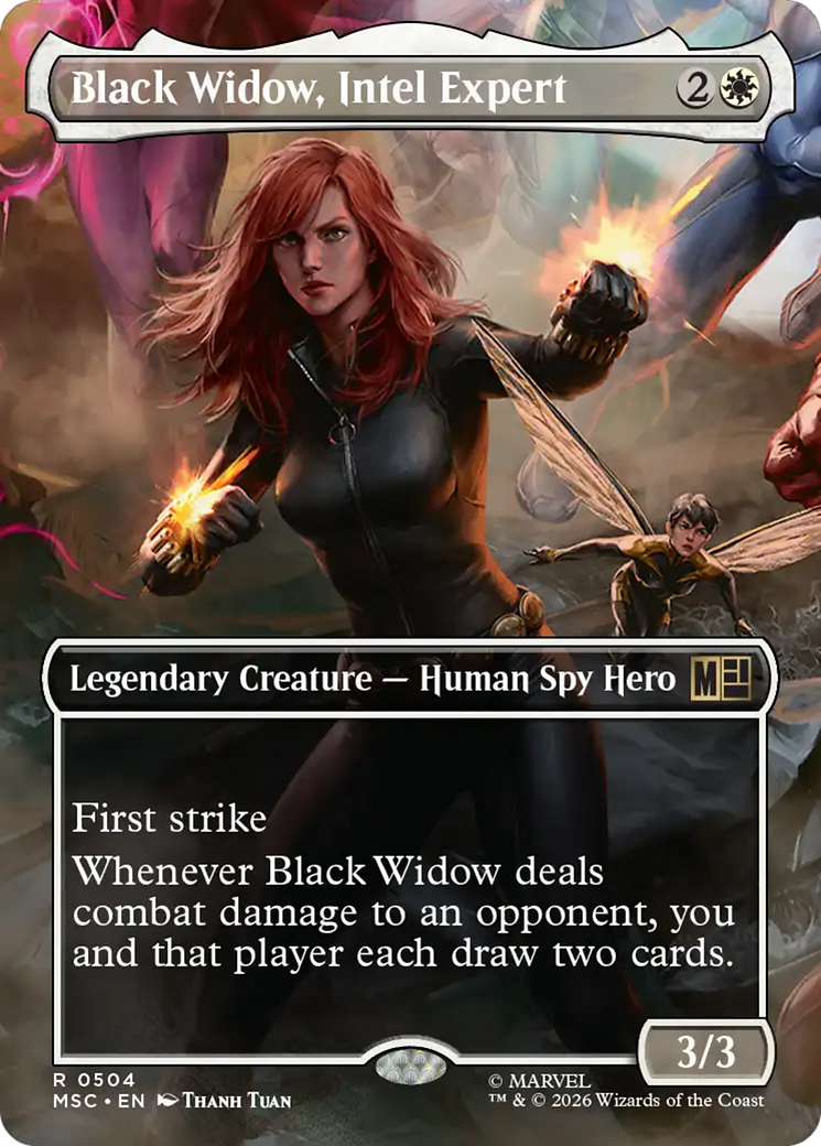 Black Widow, Intel Expert (Borderless) [Marvel Super Heroes Commander] | Good Games Morley