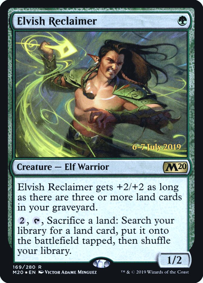 Elvish Reclaimer [Core Set 2020 Prerelease Promos] | Good Games Morley
