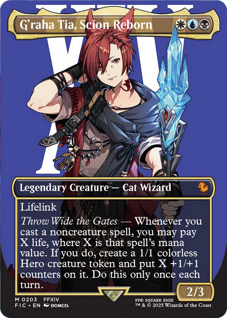 G'raha Tia, Scion Reborn (Borderless) [FINAL FANTASY Commander] | Good Games Morley