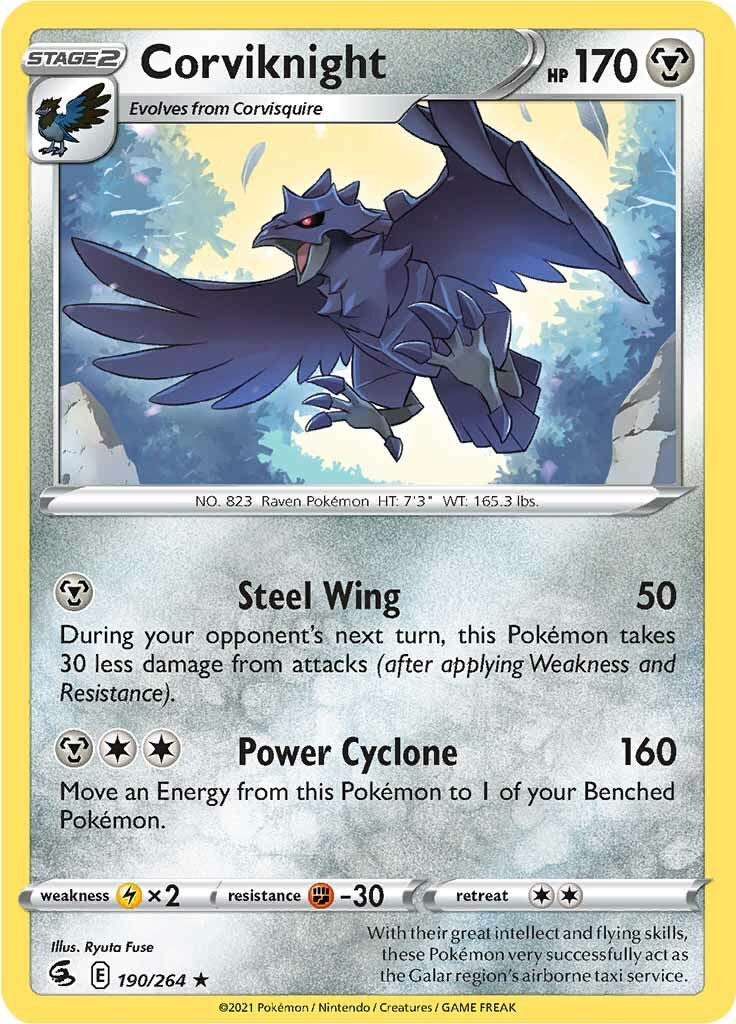 Corviknight (190/264) [Sword & Shield: Fusion Strike] | Good Games Morley