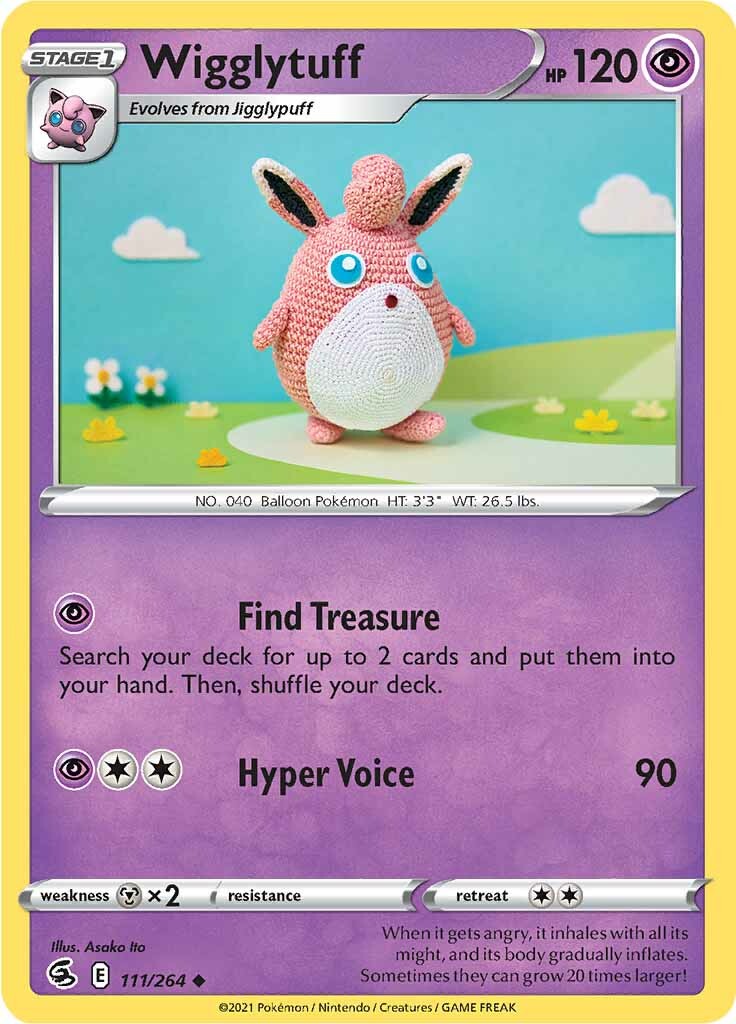 Wigglytuff (111/264) [Sword & Shield: Fusion Strike] | Good Games Morley