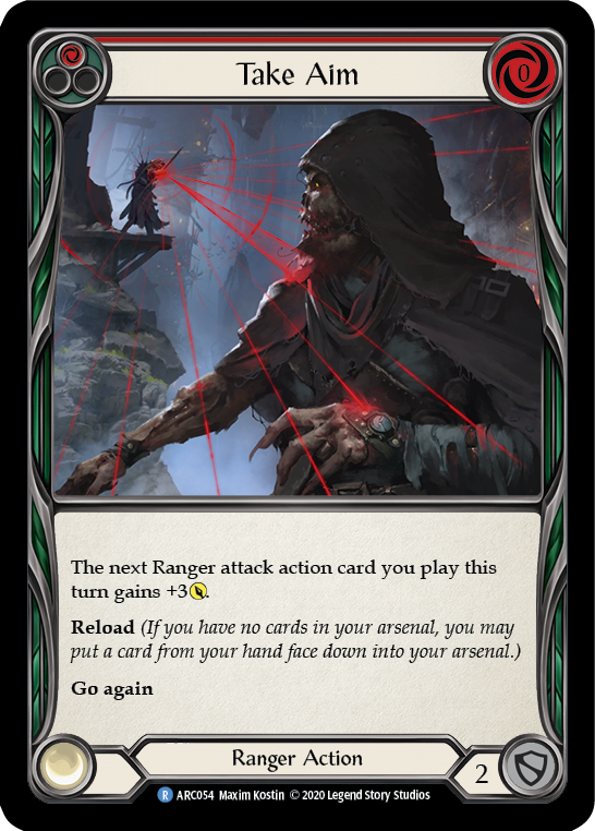 Take Aim (Red) [U-ARC054] (Arcane Rising Unlimited)  Unlimited Rainbow Foil | Good Games Morley