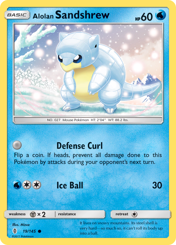 Alolan Sandshrew (19/145) [Sun & Moon: Guardians Rising] | Good Games Morley