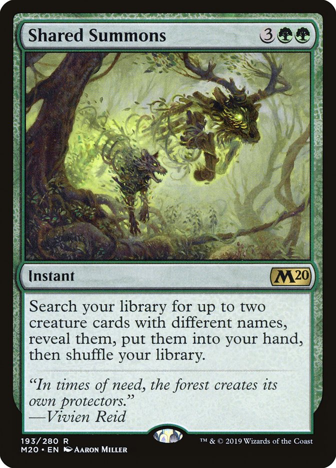 Shared Summons 193/280 (Core Set 2020)  - Foil | Good Games Morley