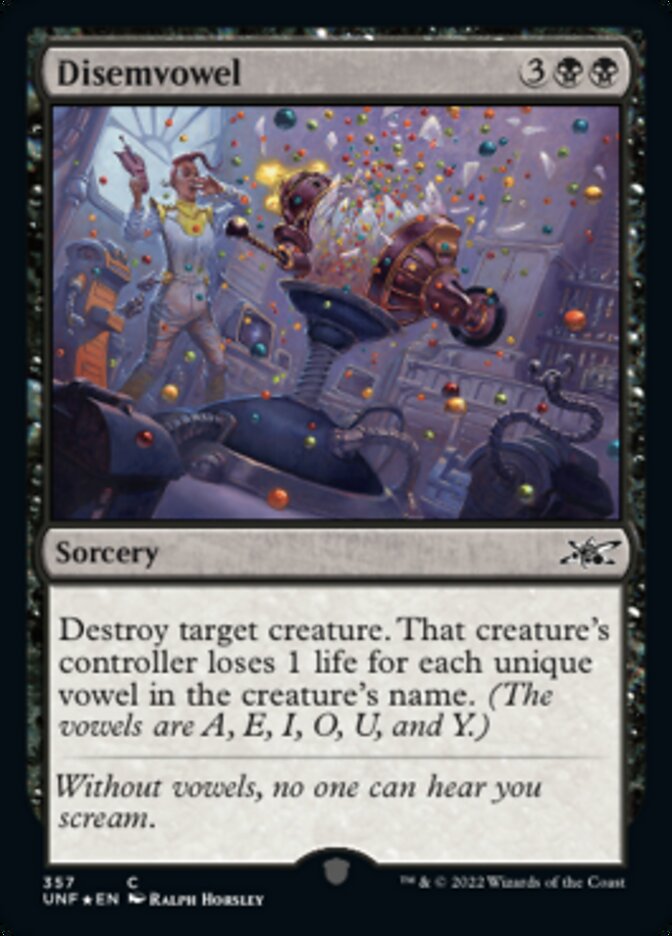Disemvowel (Galaxy Foil) [Unfinity] | Good Games Morley